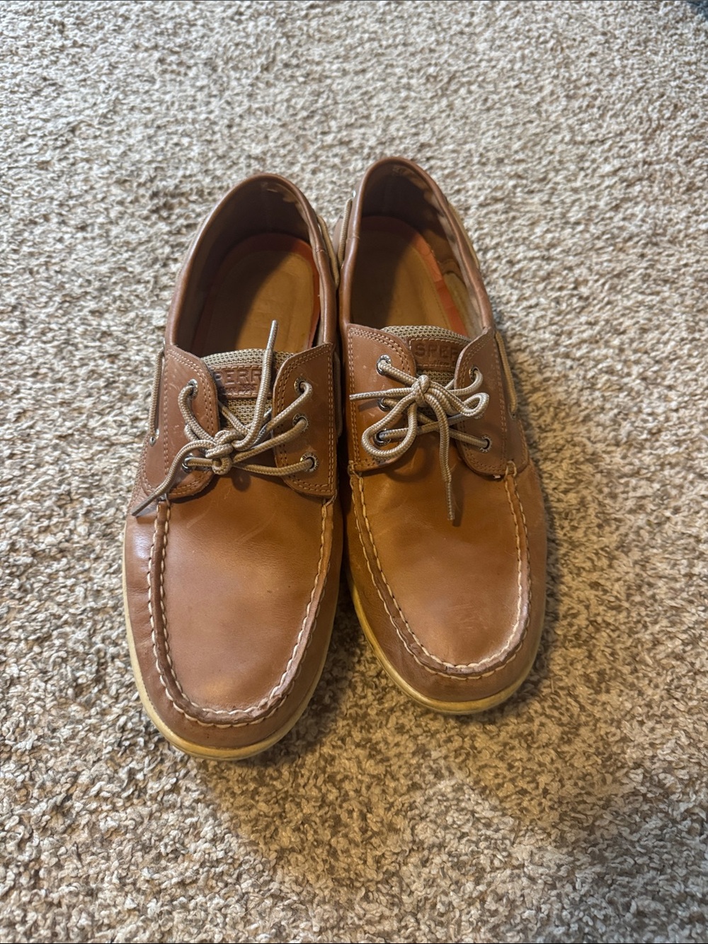 Sperry Chestnut Leather 2-Eye Boat Shoes